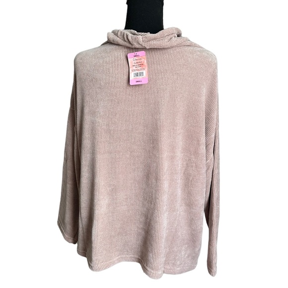 Spring + Mercer Chenille Collared Drawstring Sweater Size Small - Picture 8 of 15